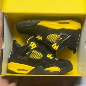 Air Jordan Black and Yellow Sneakers